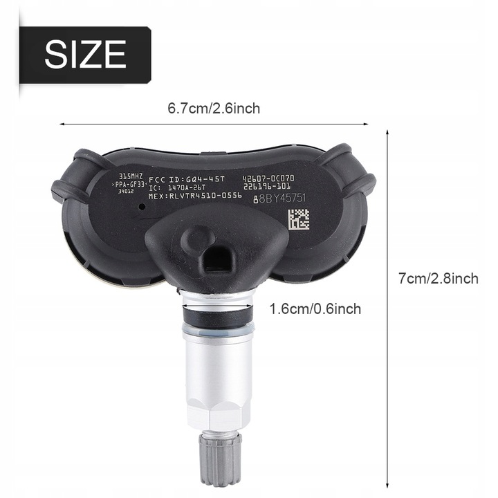 SENSOR TPMS DE PRESIÓN TOYOTA SIENNA SEQUOIA 