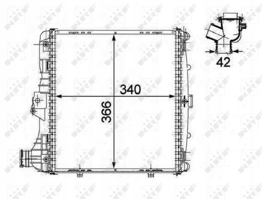 RADUADOR DE AGUA 58485 NRF PORSCHE 911 VI 