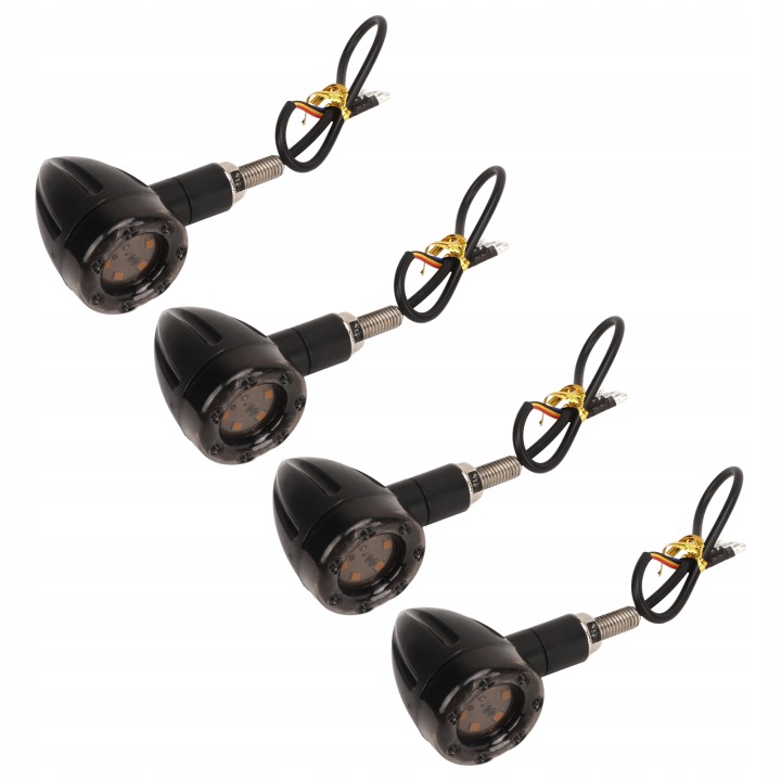 4 PCS CLIGNOTANT MOTOCYCLETTE 13LED 4 CONDUITES DE DÉRIVATION VINTAGE AMPOULE 86