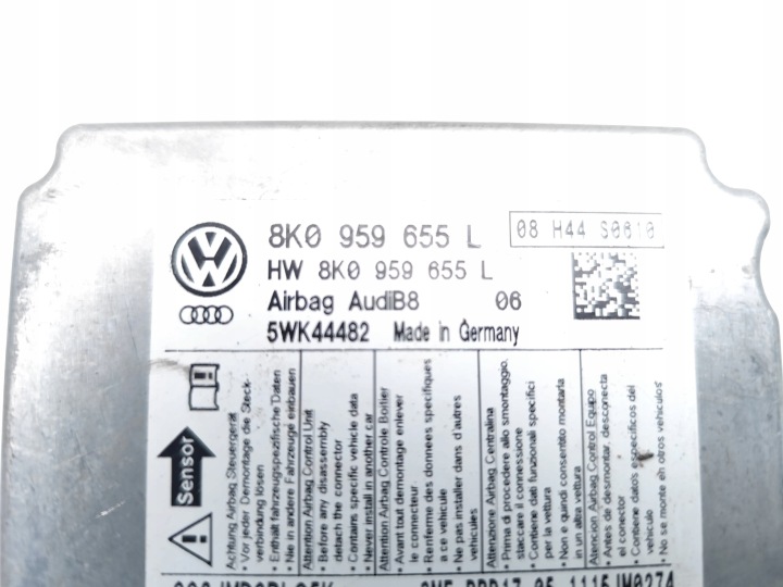 AUDI A5 CONTRÔLEUR MODULE AIRBAG 2.0 TDI DIESEL 105KW (143 HP) 8K0959655L