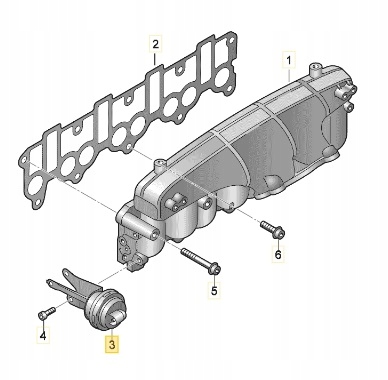 VÁLVULA DE VACÍO ESFERA DE COLECTOR DE ADMISIÓN 2.0 TDI 03G129061C 03G129061A 