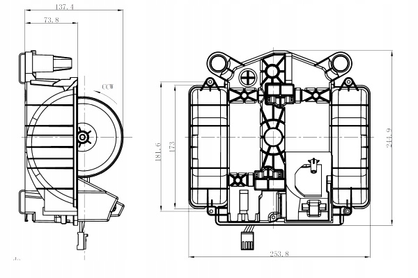 NRF VENTILADOR SOPLADORES MERCEDES S A217 S C217 S W222 V222 X222 