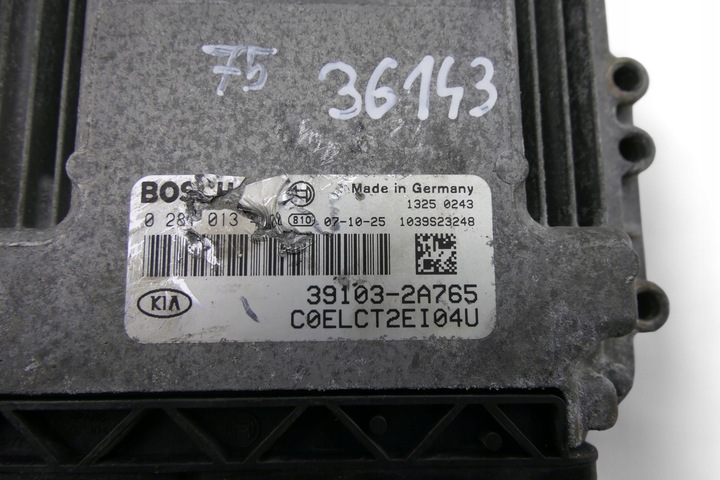 ORDINATEUR BLOC DE CONTRÔLE DE MOTEUR KIA CEED I 1.6 CRDI 0281013400 39103-2A765 photo 4 - milautoparts-fr.ukrlive.com