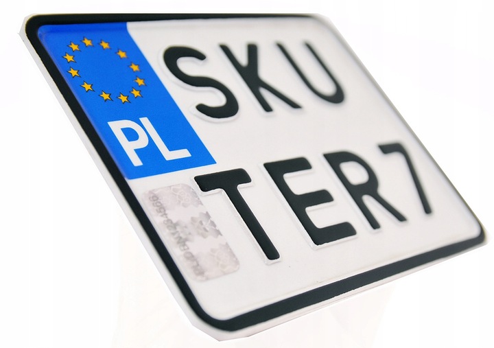 BOARD POLSKA MOTOROWER FOR FRAMES REJESTRACYJNEJ 