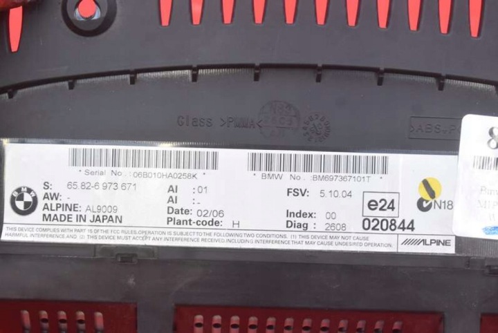 MONITEUR NAVIGATION 6973671 BMW E90 E91 04-10