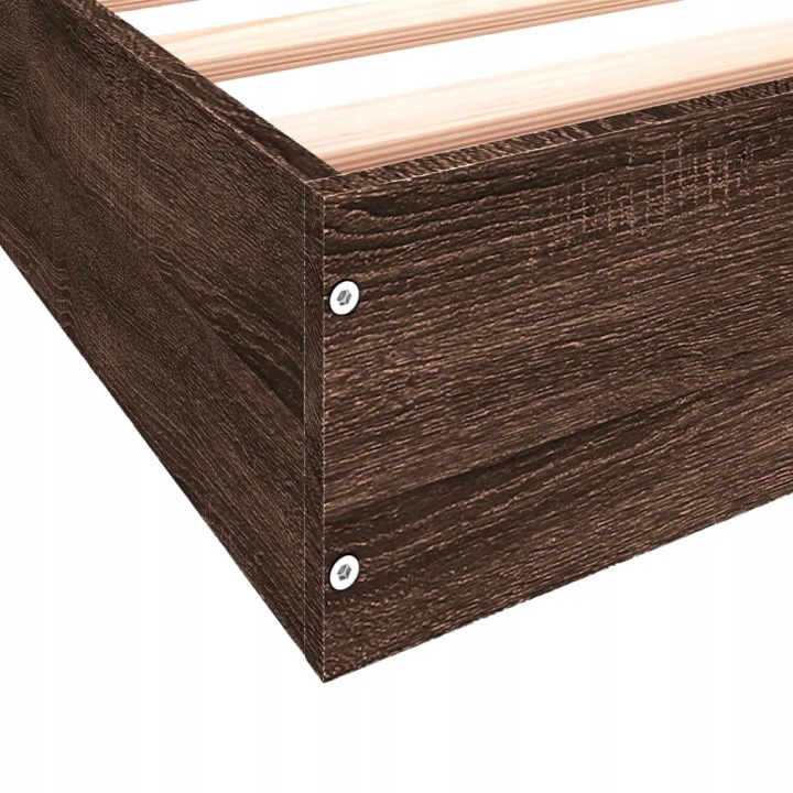 VIDAXL PALIER SANS MATERACA, MARRON DAB, 75X190 CM