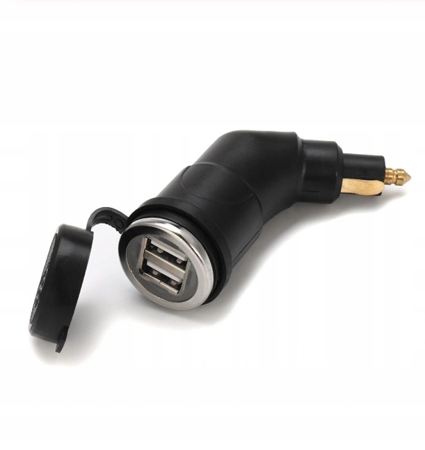 DISPOSITIVO DE CARGA MOTOCICLETA 2 PIEZAS USB 2,1A BMW DIN ADAPTADOR 