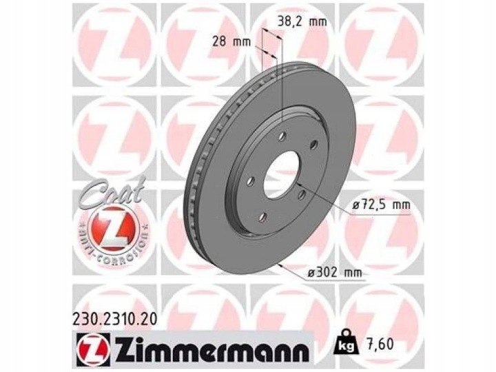 DISCOS PARTE DELANTERA FIAT FREEMONT 2.0 2.4 11-14 DODGE JOURNEY 2.0-3.6 08-15 