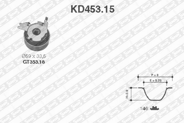 KD453.15 JUEGO DISTRIBUCIÓN (Z PASKIEM) 