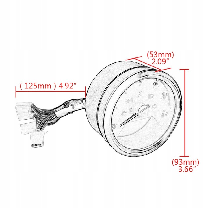 UNIVERSALUS SKAITIKLIS SKAITMENINIS MOTOCIKLAS QUAD LCD nuotrauka 14