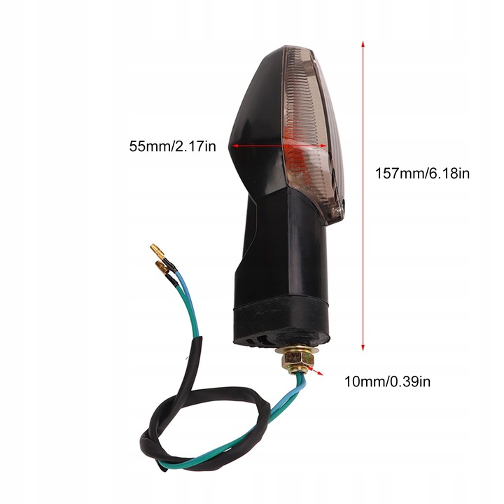 2 PIEZAS MOTOCICLETA WLACZONY LUZ DIRECCIONAL INDICADOR MIGACZA SUBSTITUTO 27 