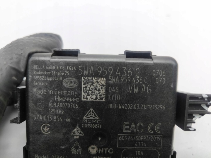 VOLKSWAGEN ID.3 2021 MODULE CONTRÔLEUR SYSTÈMES URUCHAMIANIA BEZKLUCZYKOWEGO