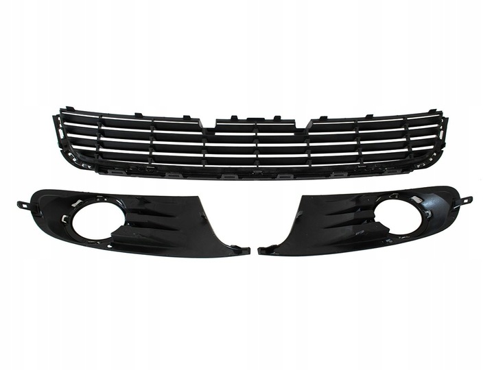 VW GOLF VI MK6 DEFLECTOR REJILLA DE PARAGOLPES CROMO L+P+S 