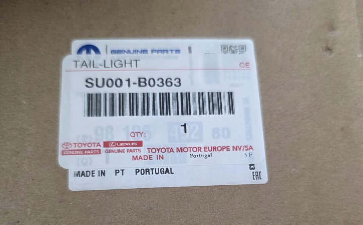 PHARE ARRIÈRE LEWATOYOTA PROACE CITY 2018- SU001-B0363