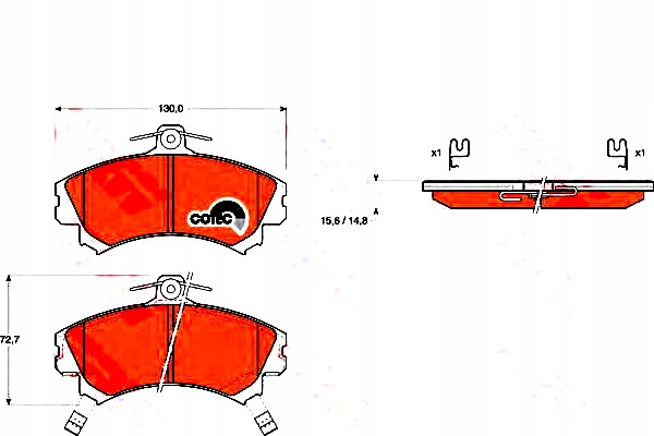 ZAPATAS DE FRENADO MITSUBISHI P. SPAC 