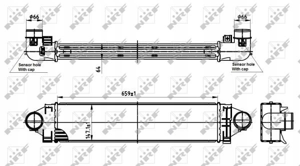 RADUADOR AIRE DOAADOWUJACEGO NRF 30304 