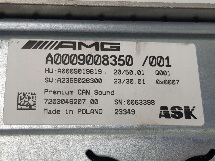 NEUF ORIGINALE UNITÉ GESTIONNAIRE CAN SOUND MERCEDES A0009008350