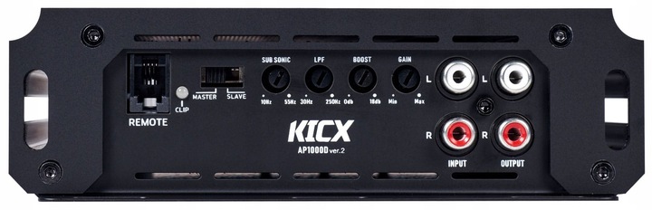 KICX AP 1000D VER.2 AMPLIFIER 1 CHANNEL MONOBLOK 450/720/1000W RMS REMOTE CONTROL 