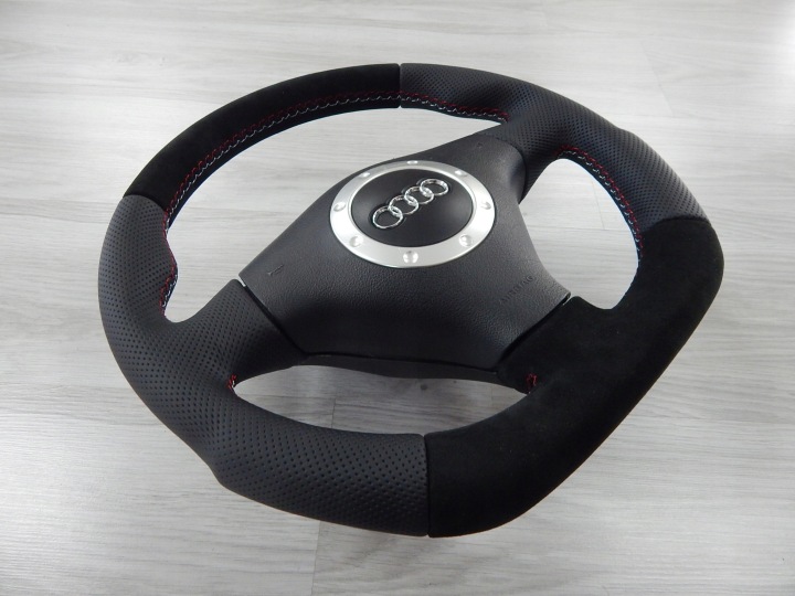 AUDI TT 8N0 VOLANT NEUF CUIR SPORT COUSSIN ALCANTARA 8N0124B