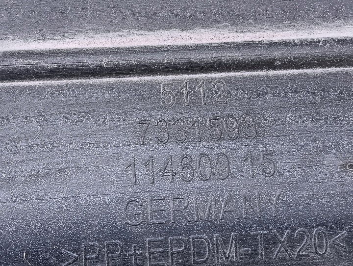 BMW 5 F10 LCI PARE-CHOCS ARRIÈRE ARRIÈRE ARRIÈRE 7331593