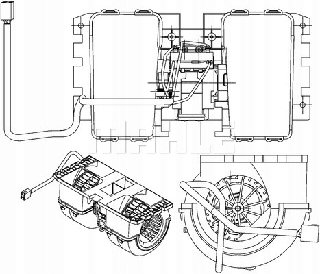 MAHLE AB 144 000P VENTILATEUR INTÉRIEUR