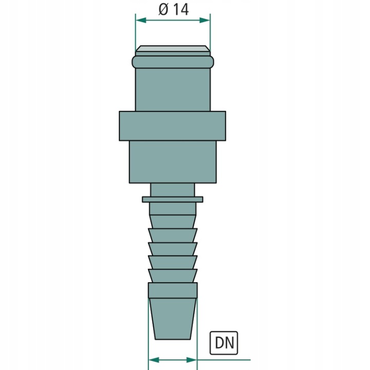 CONNECTEUR CONNECTEUR WEZA MYJKI VERS ZAKUCIA DN12 1/2 POUCES