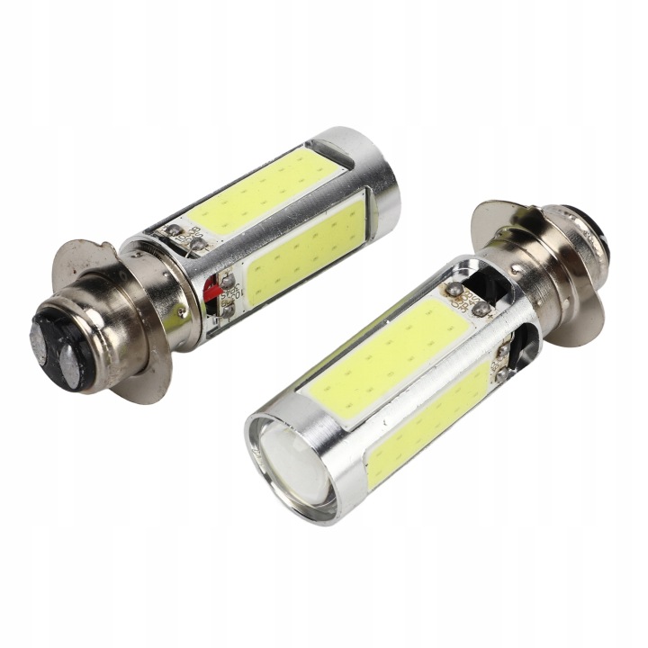 2 CV 6000 K BLANC H6M COB LED VÉLO AVEC NAPEDEM/ATV