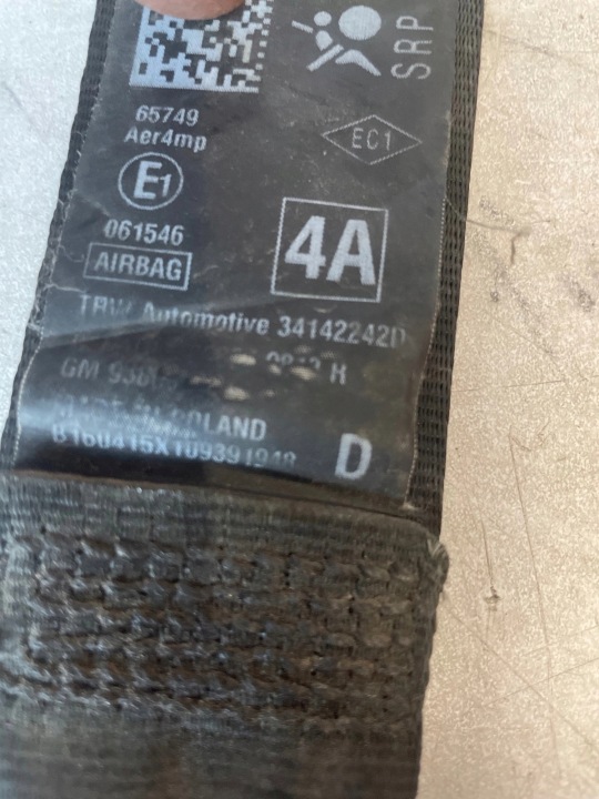 CEINTURE DE SÉCURITÉ AVANT AVANT DROIT RENAULT TRAFIC III VIVARO B
