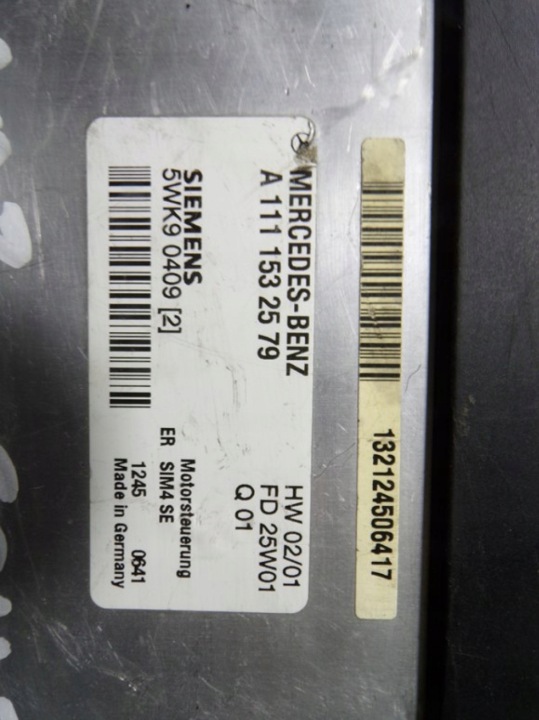 MERCEDES W203 1.8 16V ORDINATEUR CONTRÔLEUR MOTEUR A1111532579