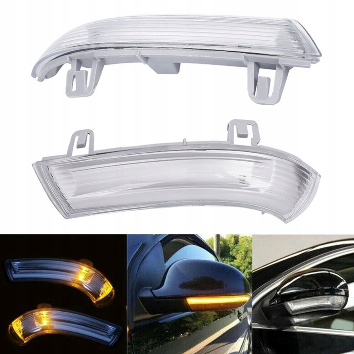 CLIGNOTANT DANS RÉTROVISEUR GAUCHE I DROIT ENSEMBLE 2PCS VERS VW GOLF V VI PLUS