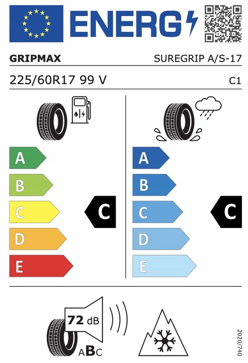 GRIPMAX Suregrip A/S 225/60/17 225/60R17 225/60 R17 Kia Sportage Całoroczne