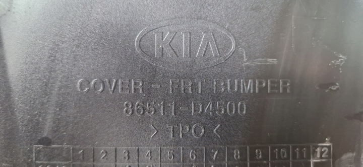 KIA OPTIMA IV LIFT PARE-CHOCS AVANT 86511-D4500