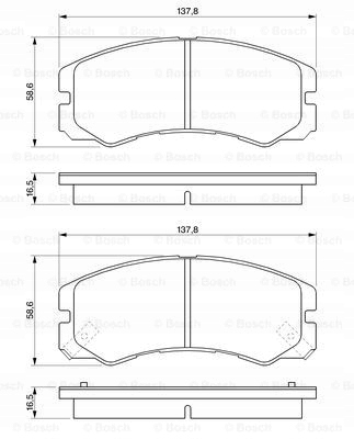 DISCOS ZAPATAS PARTE DELANTERA BOSCH OPEL FRONTERA B 