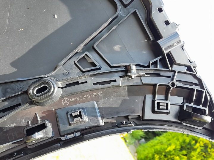 ARRIÈRE COUVERCLES DE COFFRE PARE-CHOCS AMG MERCEDES GLE W167 167 COUPÉ NOIRE ORIGINE POUCES