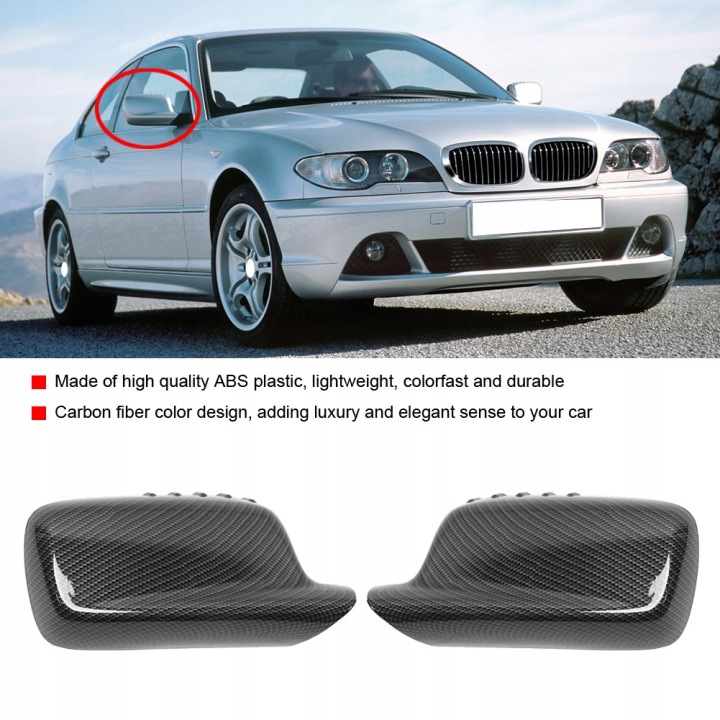 REVÊTEMENTS SUR RÉTROVISEURS BMW POUR SERII 3 E46 SERII 7 E66