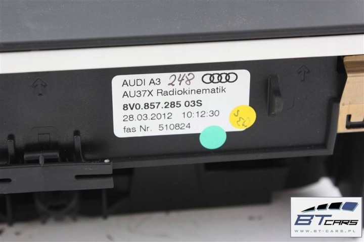AUDI A3 PANNEAU MONITEUR RADIO RADIO 8V0035630 8V EKTAN MONITEUR 8V0 035 63