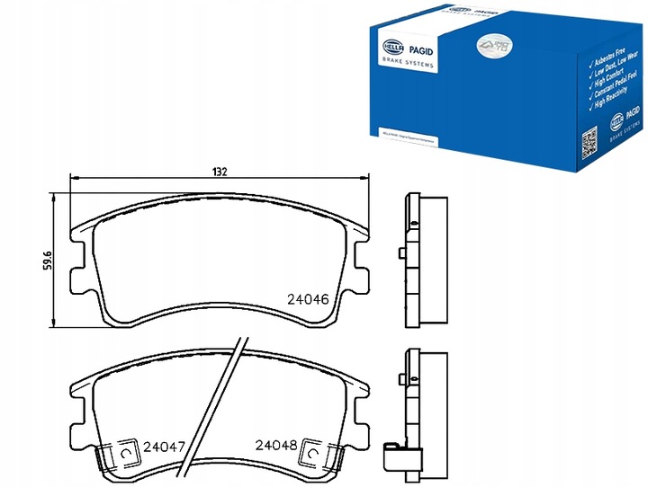 ZAPATAS DE FRENADO HELLA PAGID G2YS3323Z GJYE3328ZC 