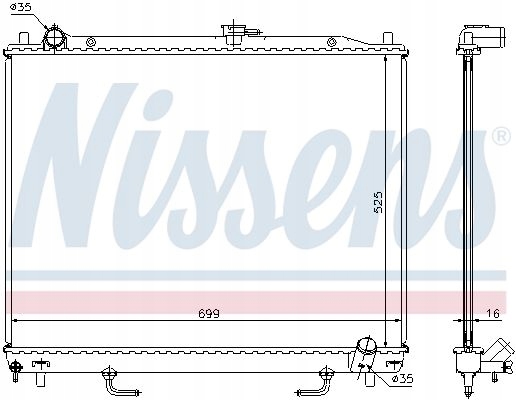 RADIATEUR MOTEUR NISSENS 68181A