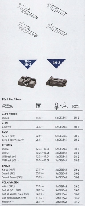 HELLA LIMPIAPARABRISAS ESCOBILLAS 9XW358 164-121 