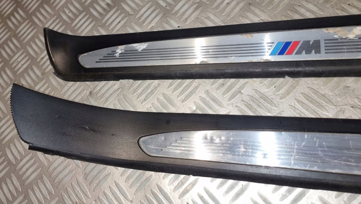 BMW 5 E60 E61 KIT MOULURE SEUIL REVÊTEMENTS BAGUETTES SEUIL ENSEMBLE 4 PIÈCES