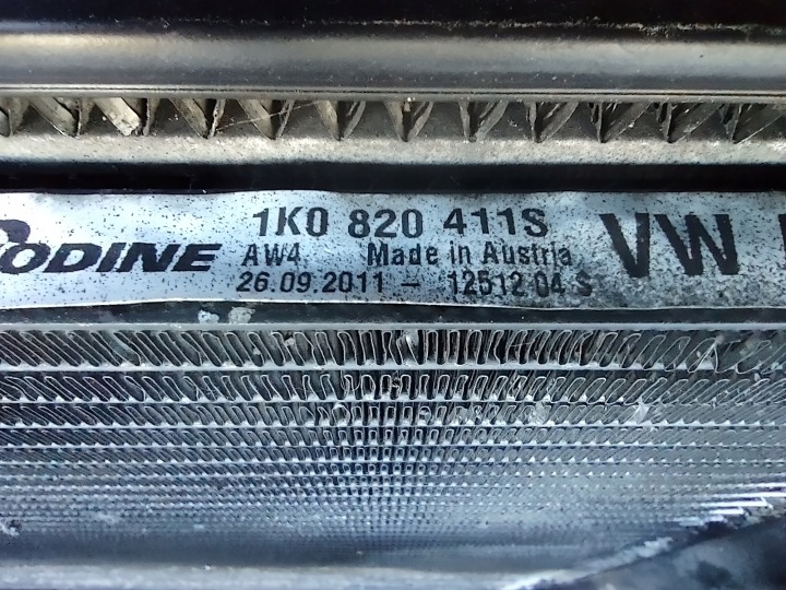 PANNEAU AVANT RADIATEURS VENTILATEUR SKODA YETI 5L 1.6TDI 2009-2013R. ORIGINAL