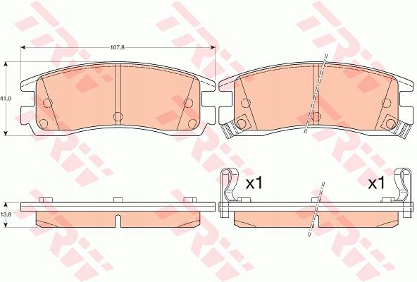 PADS BRAKE TRW GDB4098 