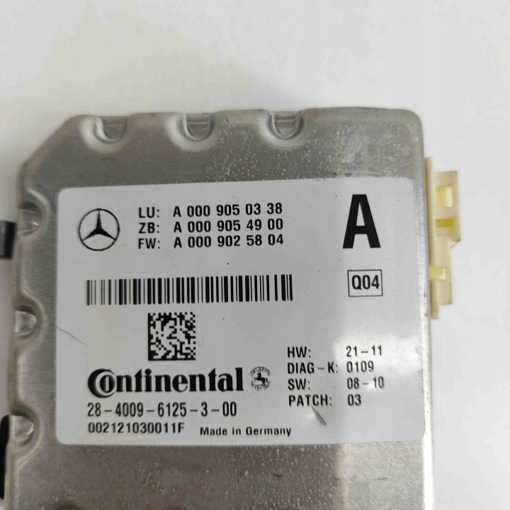 CAMÉRA AVANT MERCEDES-BENZ E (W212) A0009054900 2012