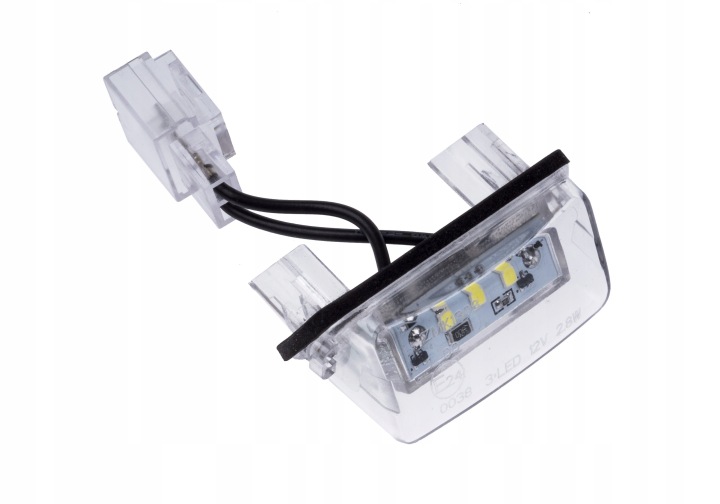 ÉCLAIRAGE CADRE DE PLAQUE D'IMMATRICULATION LED HOMOLOGATION