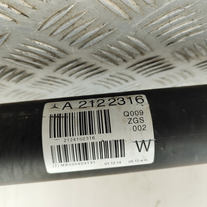 MERCEDES-BENZ E W212 2014 CENTRAL ARBRE DE TRANSMISSION