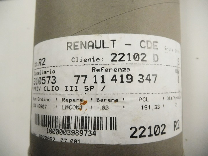 PELÍCULA AL VENTANAS DE PUERTA RENAULT CLIO 3 7711419347 