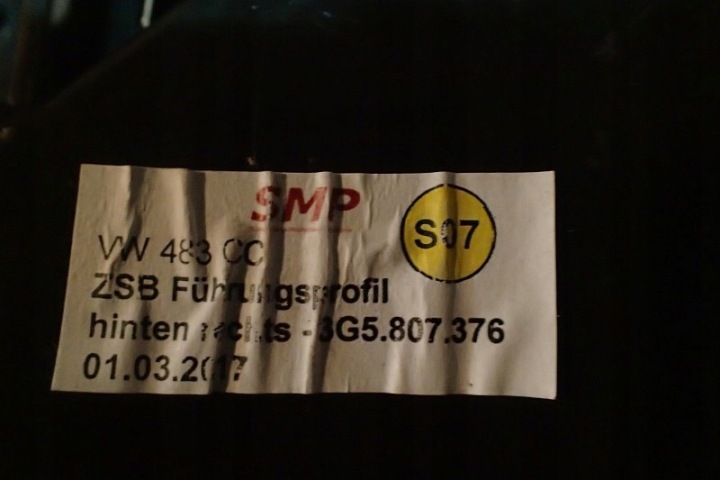 VW PASSAT B8 GLISSIÈRE PARE-CHOCS 3G5807375 3G5807376