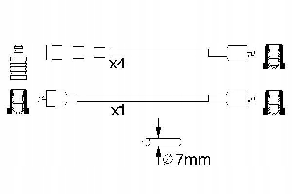 BO 0986356762 CABLE IGNITION B762 - SUZUKI SAMURAI 