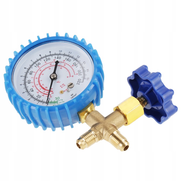 MANOMÈTRE VERS NABIJANIA CLIMATISATION 1/4 220 PSI R410A R22 R134A R404A