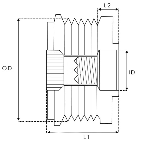 EMBRAGUE GENERADOR INA F-553470 F-227628 